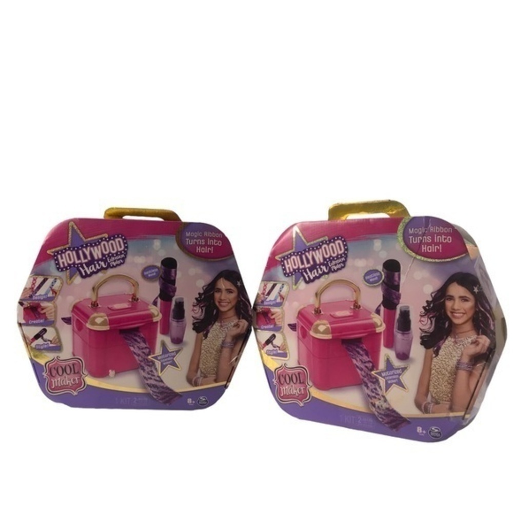 2- Hollywood Hair Extension Maker beauty kit design create style heatless